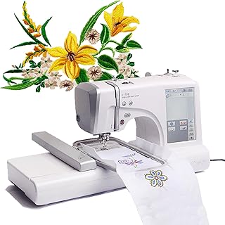 Automatische Computer-Stickmaschine mit 150 integrierten Designs, großer LCD-Touchscreen für einfache Bedienung, USB-Anschluss für individuelle Designs, ideal für den privaten und professionellen