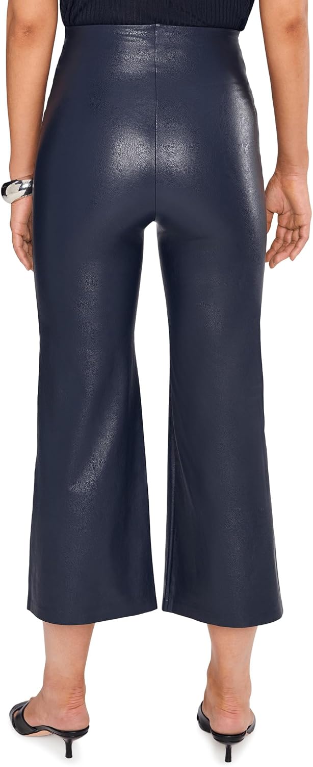 commando Faux Leather Cropped Wide Leg