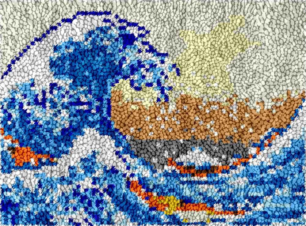 Kits de alfombras con gancho para manualidades infantiles DIY y cojines de sofá de 52x38cm
