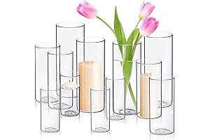 Clear Glass Cylinder Candle Holders: Illuminate Your Home Decor