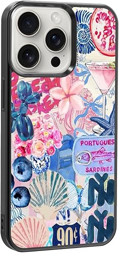 qizjio Cute Collage Phone Case Shockproof Protective Preppy Phone Case for iPhon