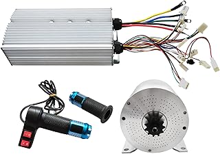 Motor Kit High Speed DC Brushless Controller&Reverse Function Motor Kit for Electric Scooter, E Bike, Motorcycle DIY Conversion (3000W 72V)