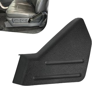 leechio 1 PC Front Left Seat Cover Panel, Driver Seat Switch Housing Bezel Cap, ABS Driver Trim Cover Panel Replacement, Compatible with 2009-2014 Ford F-150 F150 (Black)