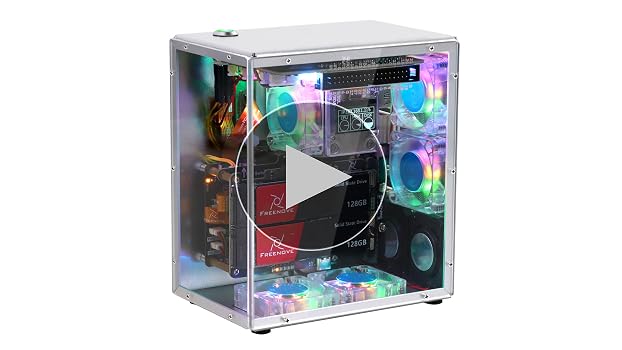Amazon.com: Freenove Raspberry Pi 5 Case Kit Pro, Dual M.2 NVMe