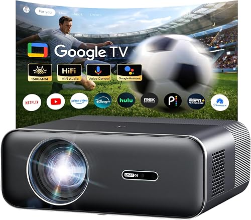 Google TV 4K Projector – Portable Smart Projector with WiFi and Blueto — Manufacturer product photo — best home theater projectors