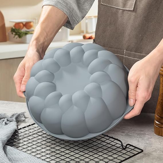 YXHZVON Flower Silicone Cake Mold, Silicone Cake Tins for Baking, 3D Mousse Cake Baking Molds, Reusable Baking Pan for Pastry, Bread, Jelly, Muffins