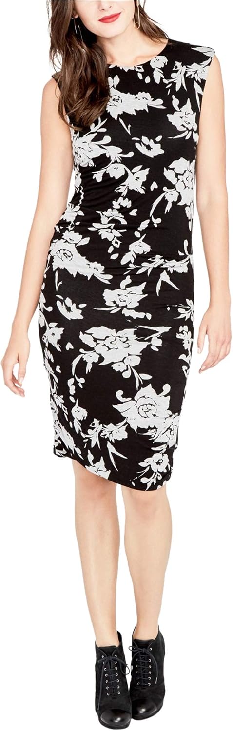 rachel roy ruched dress Rachel Rachel Roy Sleeveless Ruched Midi Dress With Chain Straps - Black
