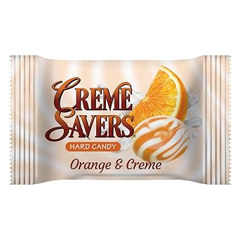Creme Savers | Orange & Creme Hard Candy Rolls | 24 Count