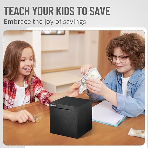 Vista 33 de Alcancía para adultos debe romperse para abrir, alcancía irrompible de acero inoxidable para adultos, caja de ahorro de metal para ahorrar dinero