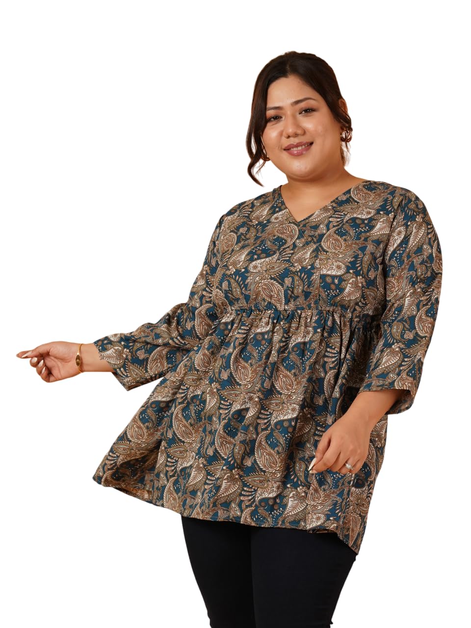 angoori fashion Women Paisley Printed Top|Printed Print top|Casual top (S to 7XL)-picture-21