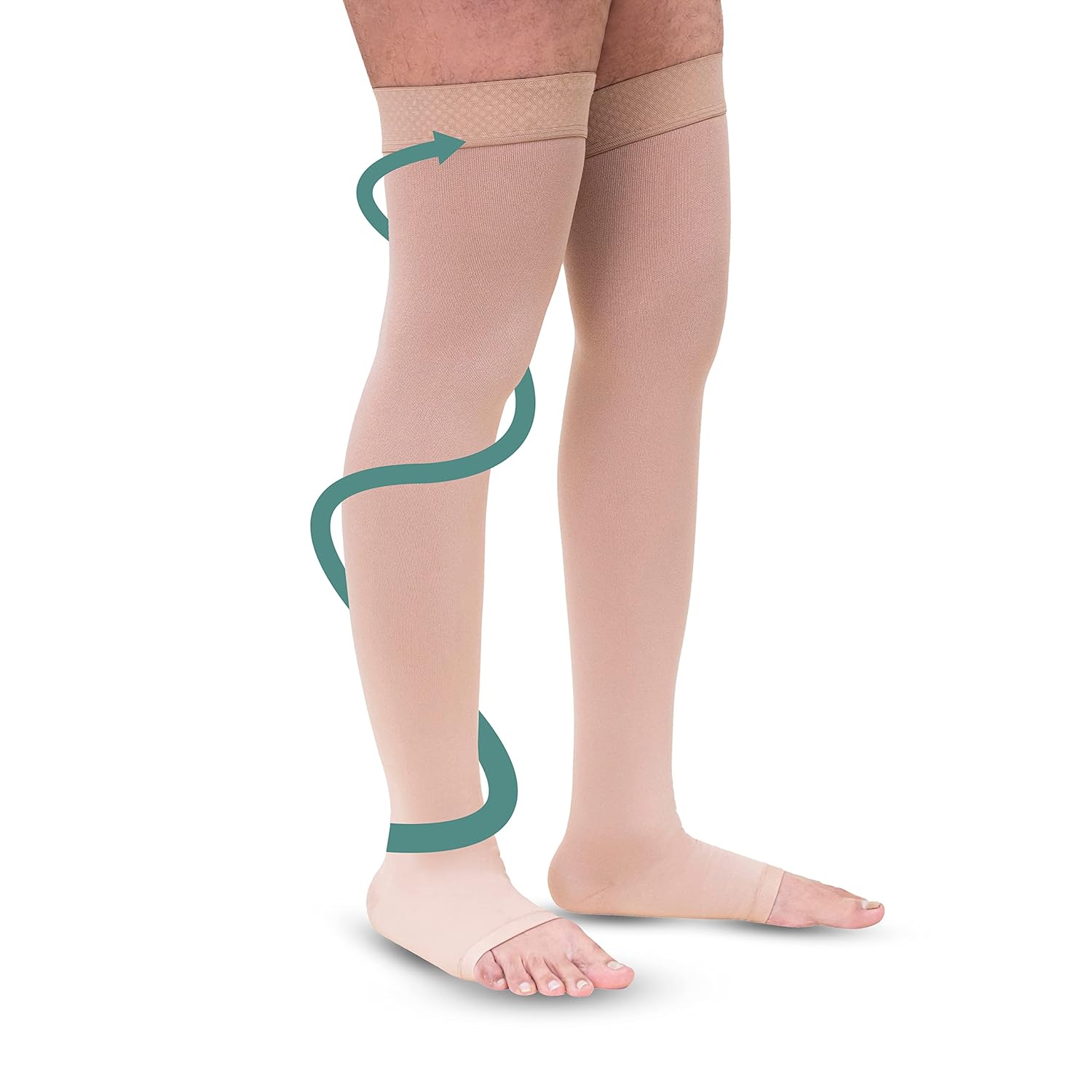 Class II Classique Lycra Medical Compression Stockings for Varicose Veins Class 2 Thigh