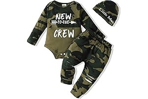 Baby Camo Clothes Set: New to the Crew