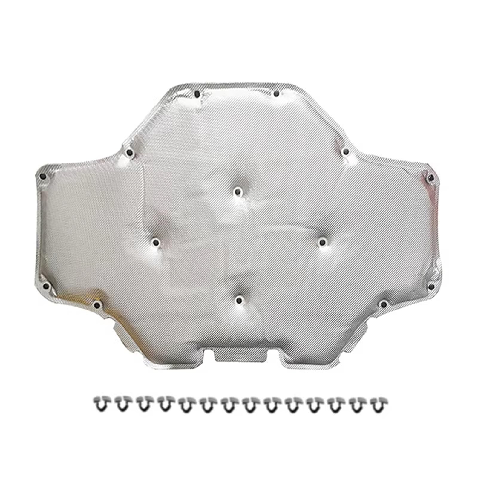 Mzbcusdio Silver Acoustic Engine Cover Compatible With For X4 G02 2018 2019 2020 Engine Soundproof Cotton Car Accessories Front Hood With Buckle Bonnet Insulation Mat