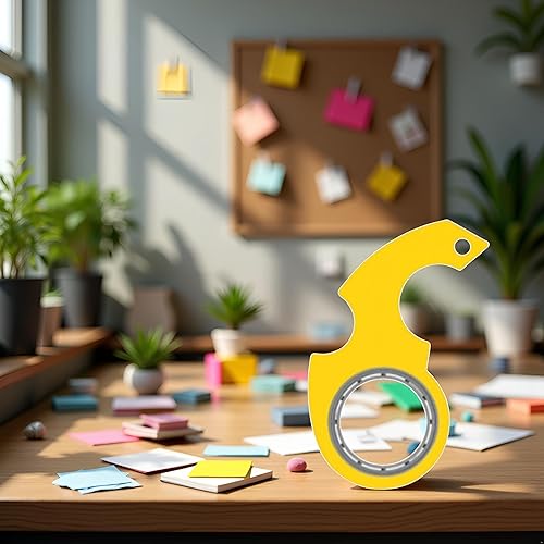 Miniatura 4 de Llavero negro giratorio Fidget Ring Toy,Llavero Spinner Fidget Ring Metal Llavero Spinner Fidget Ring Tipo Juguete para Hombre, Mujeres y Niños