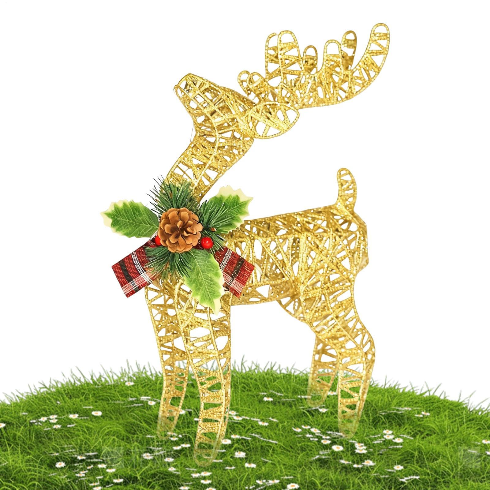 Decoración de de Navidad | Estatua Brillante, Elegante decoración navideña para Interiores, para Festivales, Sala de Estar, Exterior, hogar, Familia, Interior, , Manto