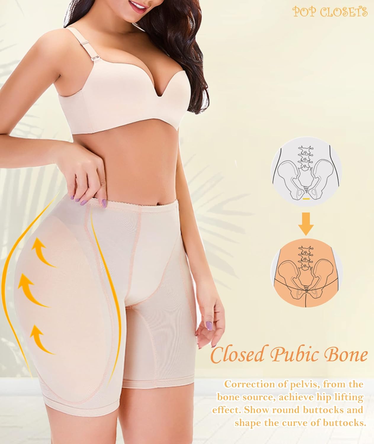 POP CLOSETS Hip Dip Pads for Women Hip Padded Underwear Butt Lifter Pad Panties Butt Enhancer Booty Lifter Shapewear - Image 5