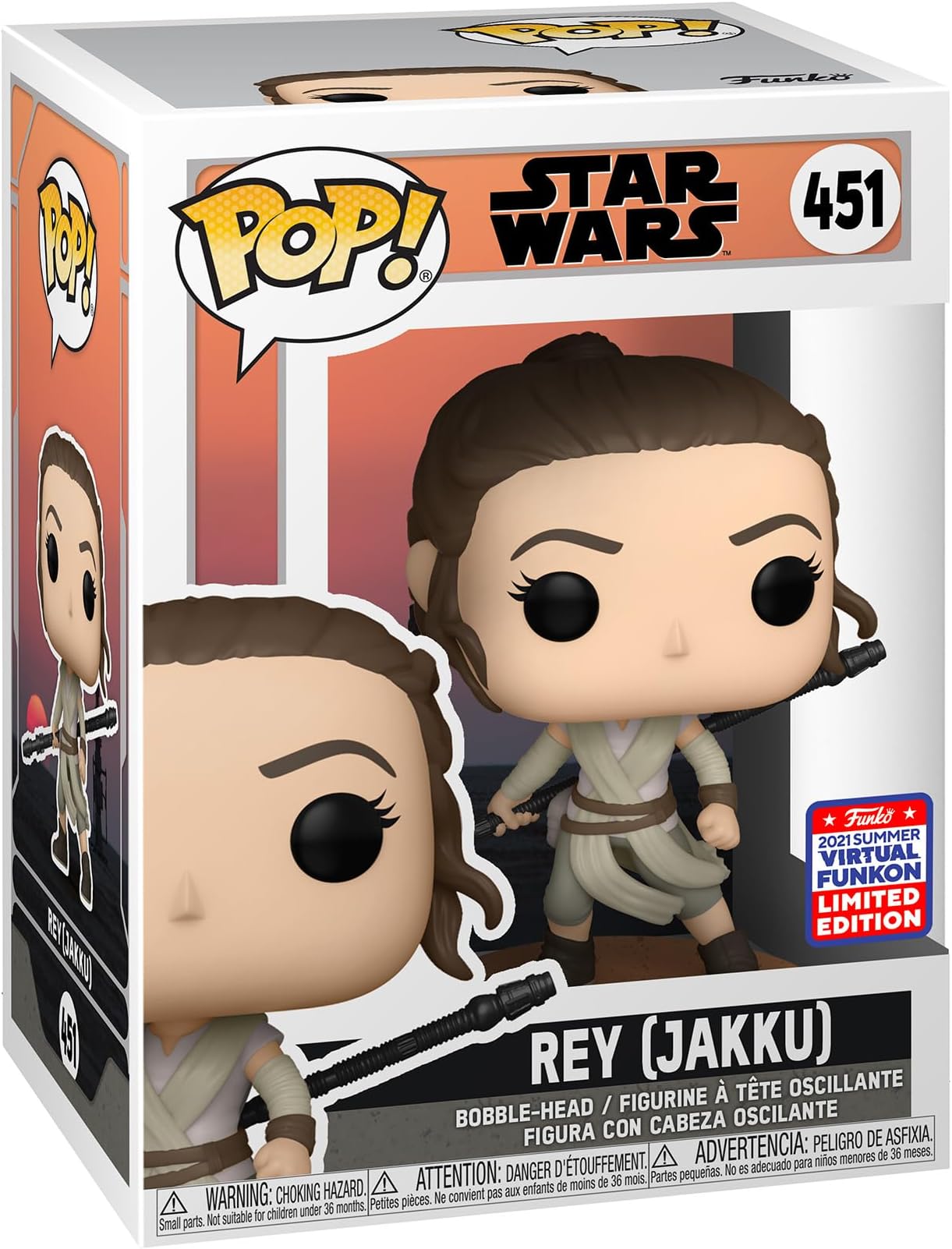 FunkoPop! Star Wars: Across the Galaxy - Rey Skywalker - Amazon Exclusive - Collectable Vinyl Figure - Gift Idea - Official Merchandise - Toys for Kids & Adults - Movies Fans