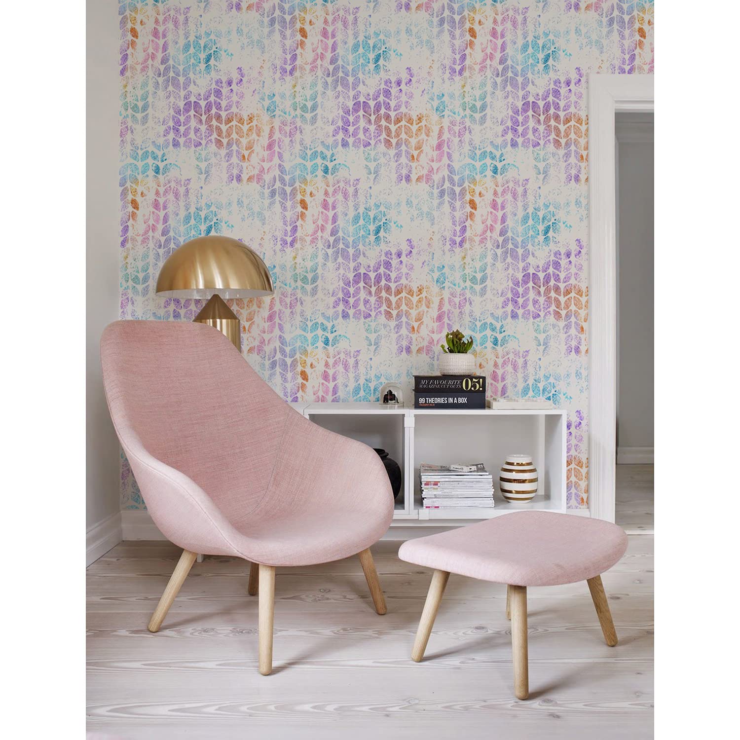 Papier peint latex Laine abstraite 250x104cm Coloray pour mur et meuble