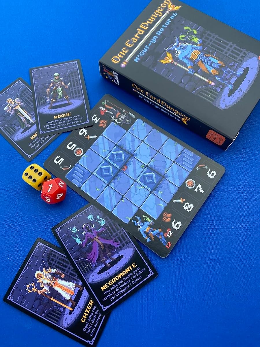 One Card Dungeon Expansion M'GUF-YN regresa el juego de mesa en italiano e inglés