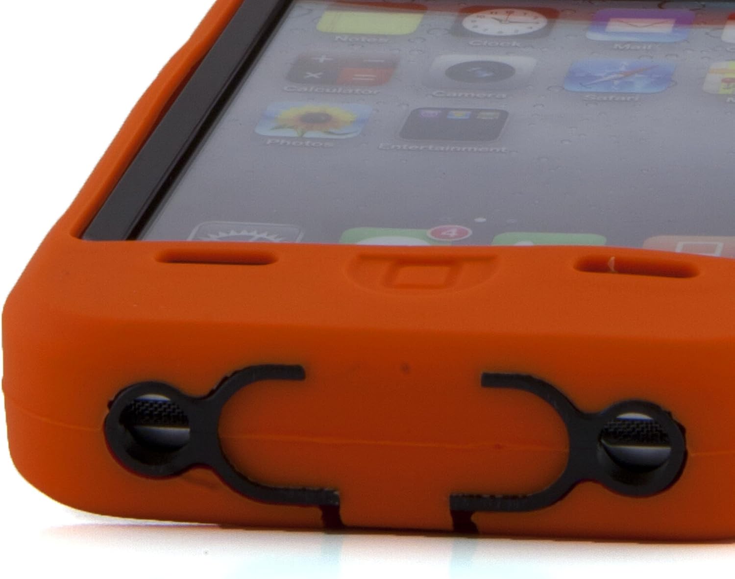 Body Armor for iPhone 4 / 4th Generation - Orange & Black