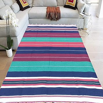 Decornt Cotton Dhurrie Floor Rugs (Multicolour, 2.5 X 5.8 ft) - Pack of 2 Pieces