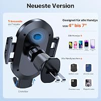 Miracase Autós Telefontartó Szellőzőrácsra 360° Forgatható iPhone Samsung 4-7" - Ventilation 3