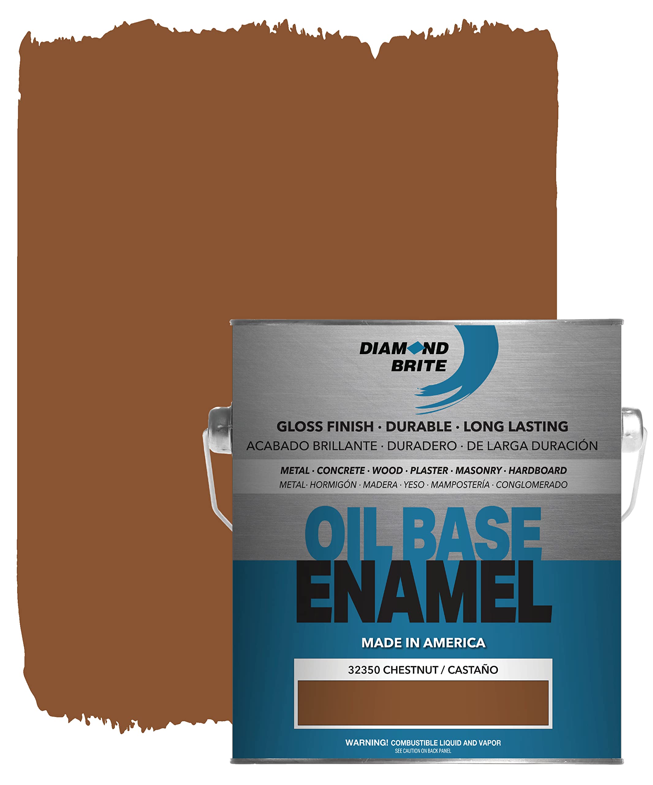 Diamond Brite Paint1 Gallon Oil Base Enamel Paint in Chestnut 32350-1