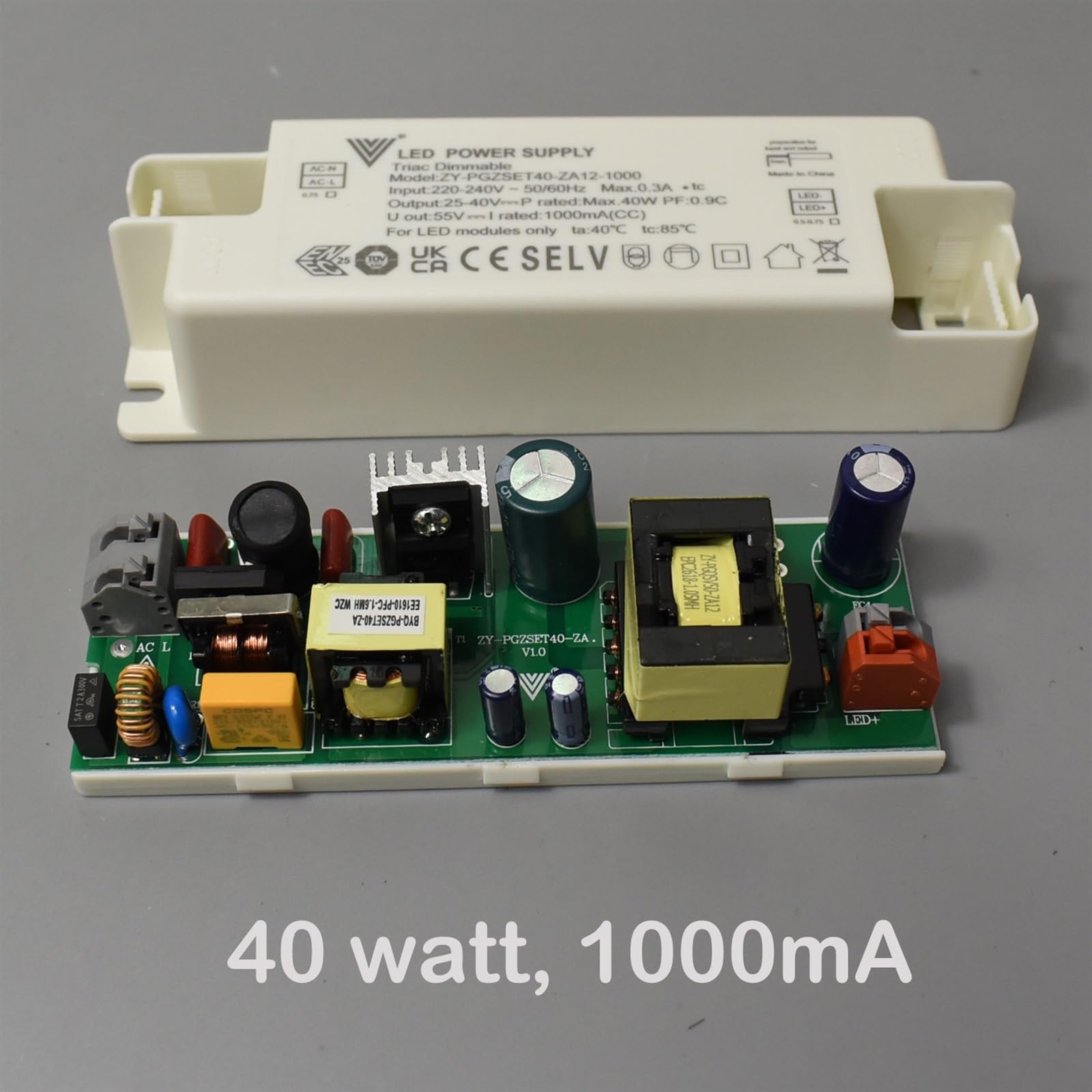Trasformatore di illuminazione driver dimmerabile LED senza sfarfallio for chip COB 600mA 900mA 25V-40V Lampade da incasso(25-40V 900mA 36W)