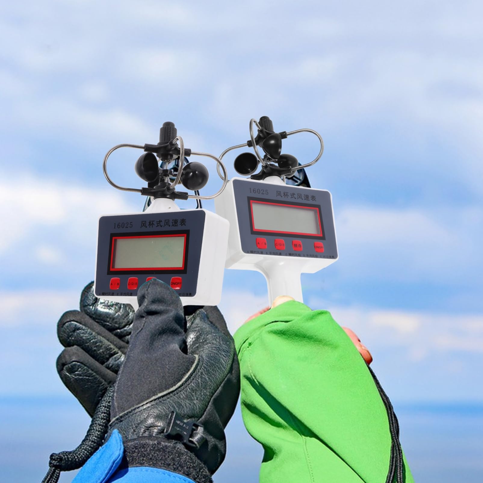 Digitales Anemometer Handgerät mit Lcd Display aus Kunststoff