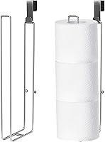 Vista 12 de Soporte de papel higiénico negro, soporte de rollo de papel higiénico montado en la pared sobre el tanque, soporte de pañuelos de camping negro mate