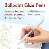 Vista 2 de Bolígrafo con Punta Fina, Bolígrafos de Pegamento de Secado Rápido, Aplica Pegamento Como si Escribiera, Adhesivo de Precisión de Fácil Control