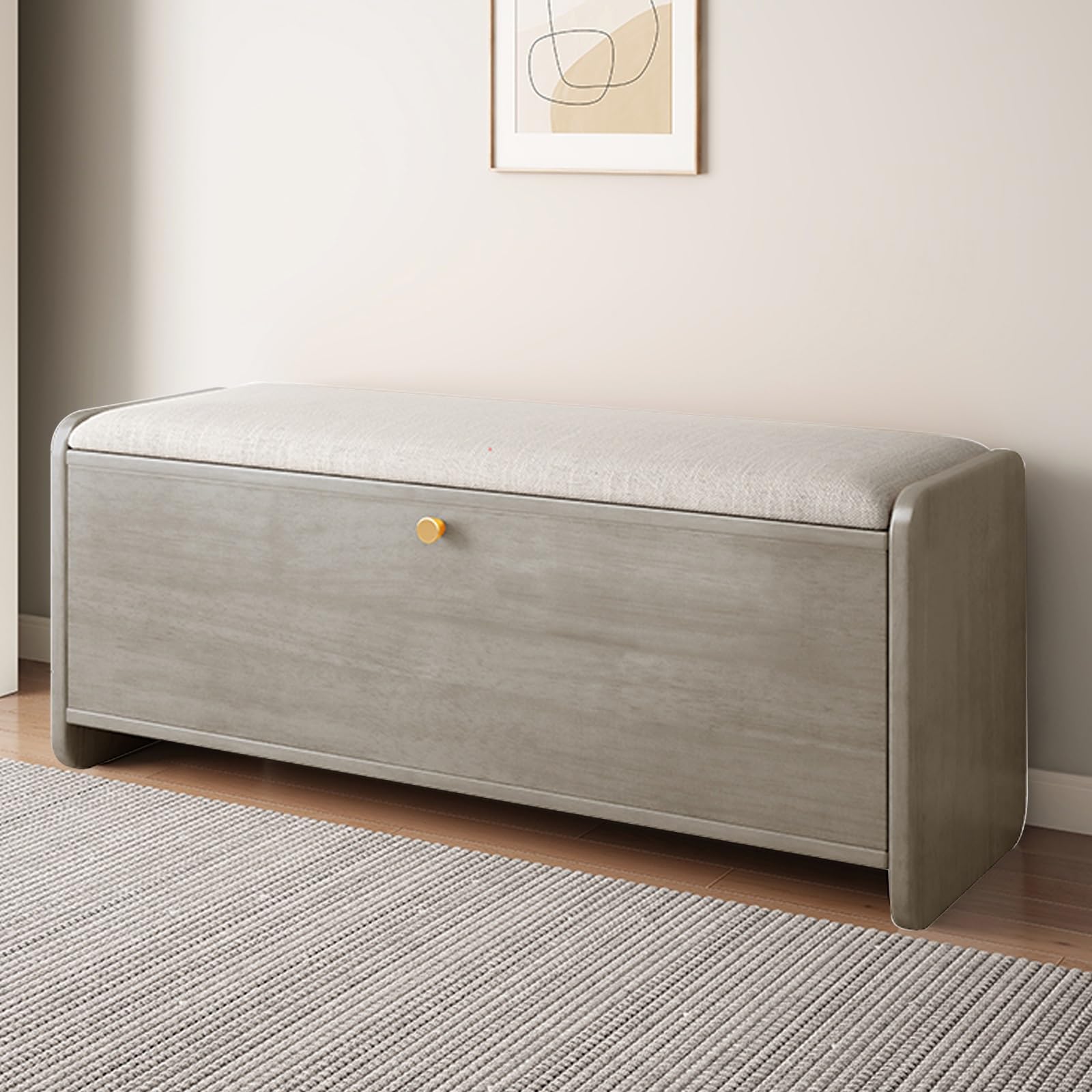 Banc porte-chaussures pour entrée et salon meuble de rangement design