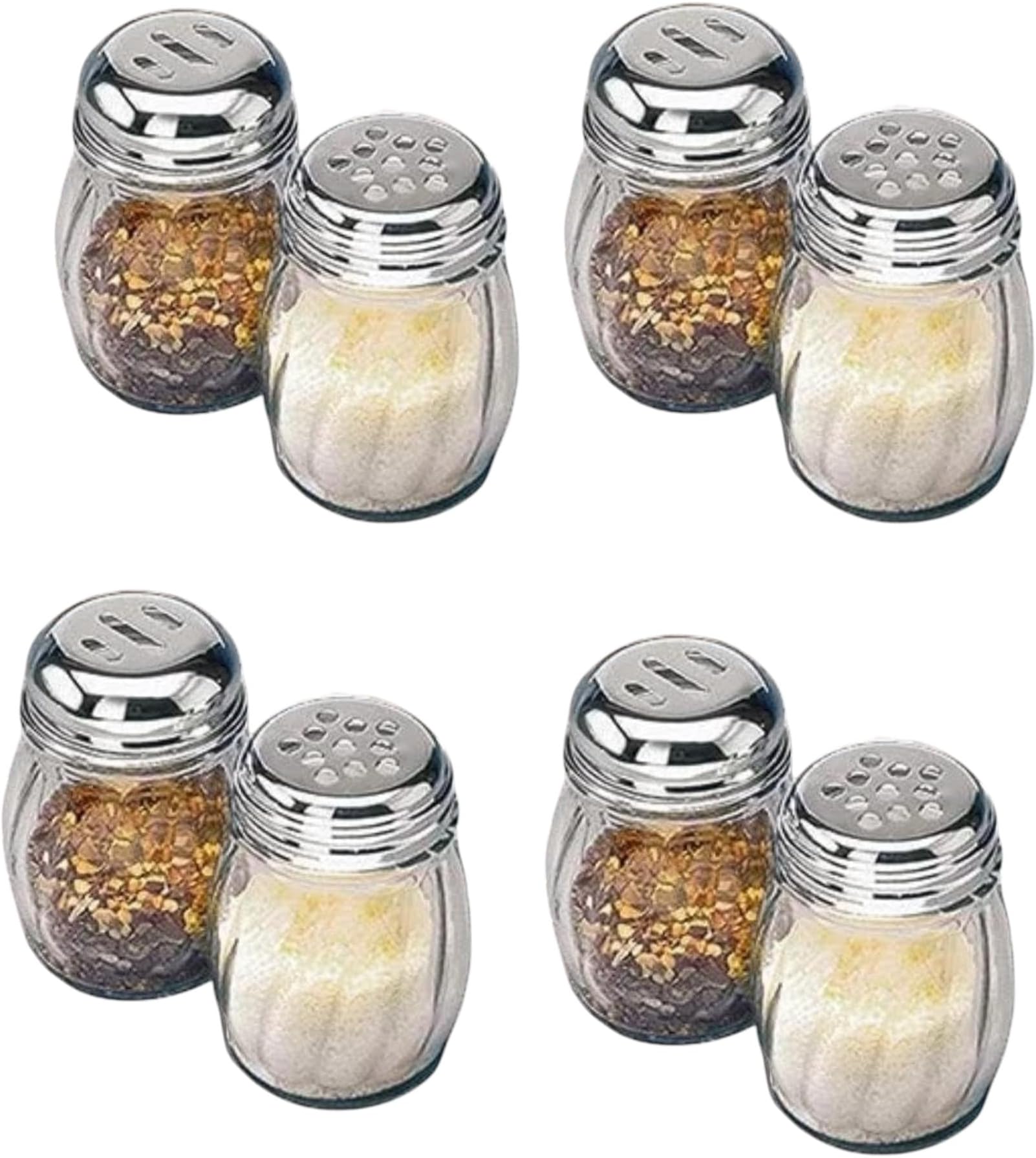 Plastic Material Chilli Flakes & Oregano/Seasoning Dispenser Set- Pack of 4 Set