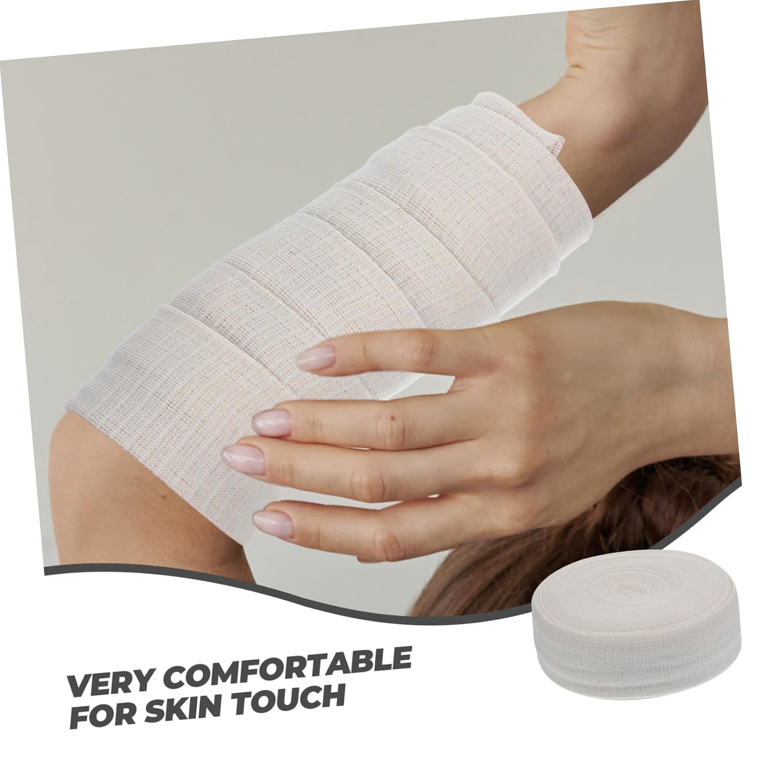 Tubular Bandages 1 Roll Cotton Elastic Support for Injury Recovery