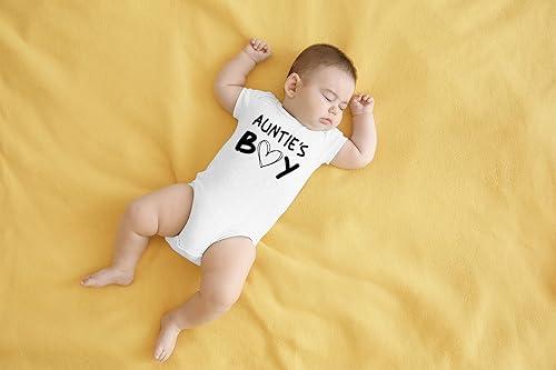 Vista 17 de AW Fashions Auntie's Boy - Body para bebé, divertido y lindo traje para bebé, adorable mameluco para recién nacido