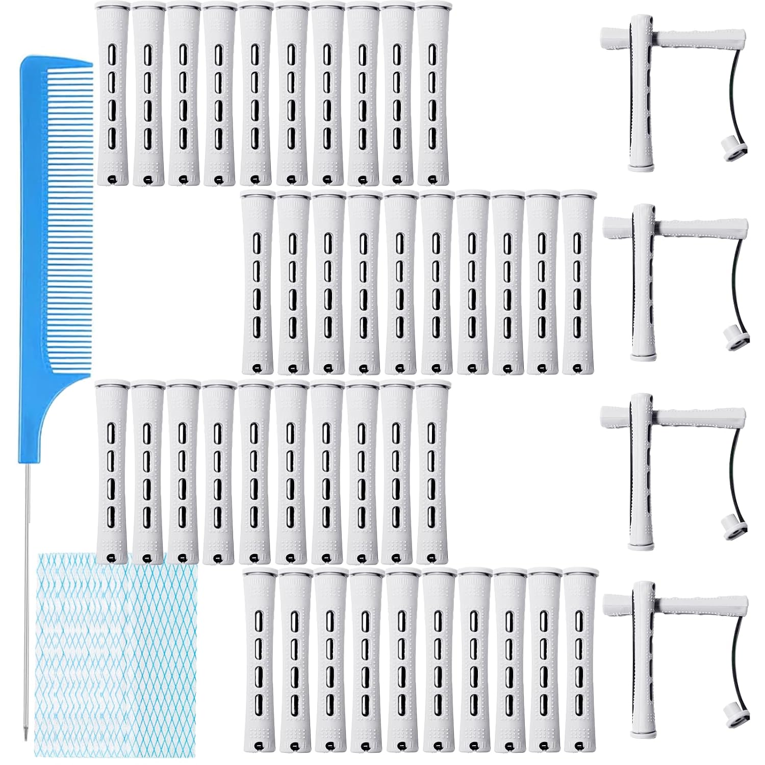 48pcs Perm Rods Heatless Hair Curlers Set - Perfect for Styling