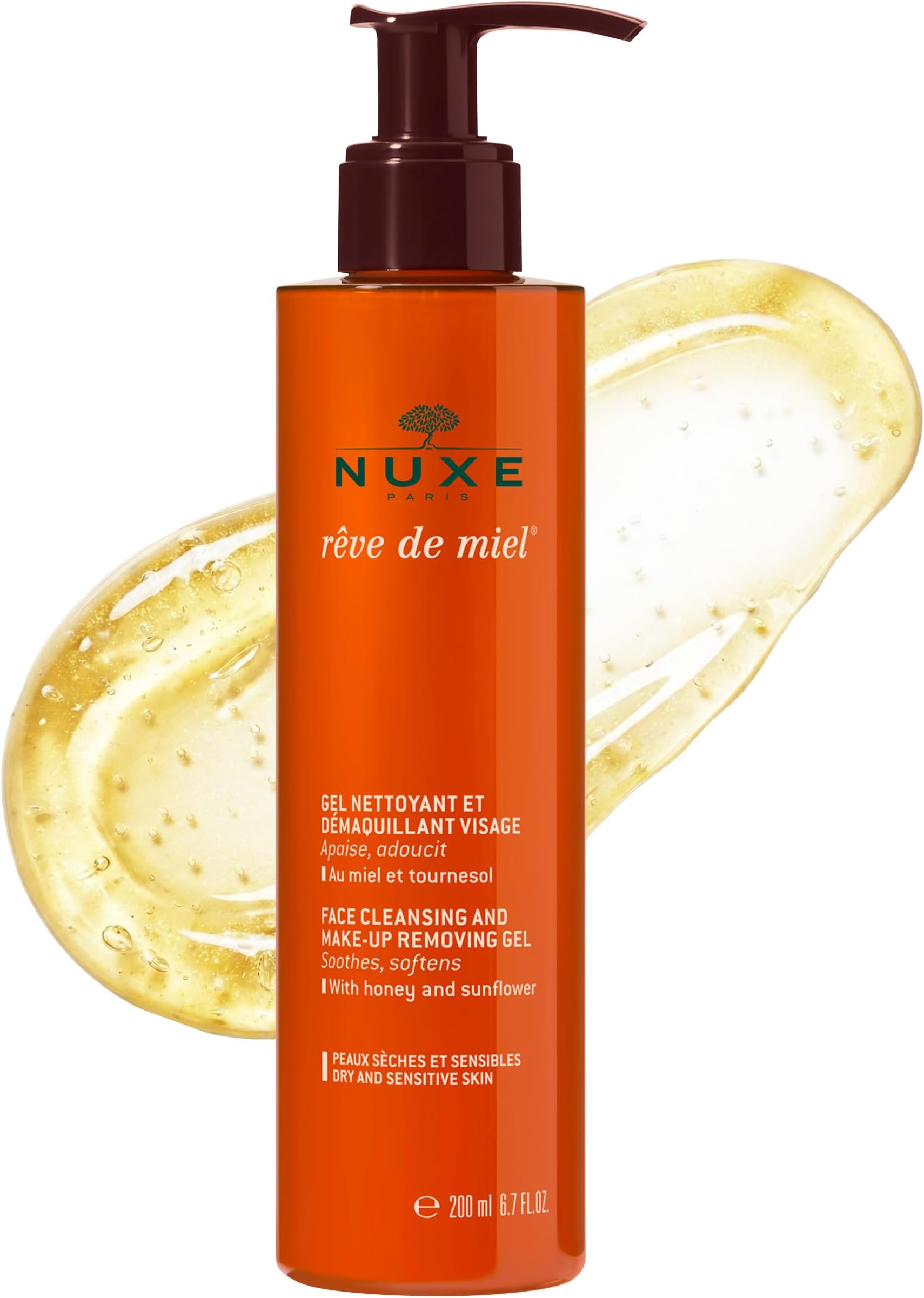 Reve de Miel - Face Cleansing and Make-Up Removing Gel for Unisex 6.7 oz