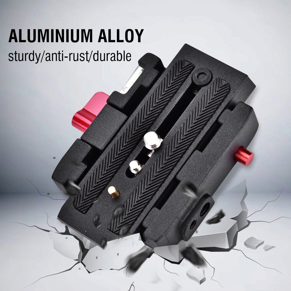 Manfrotto 394 Adattatore Universale e Piastra Rapida per Testa, Nero