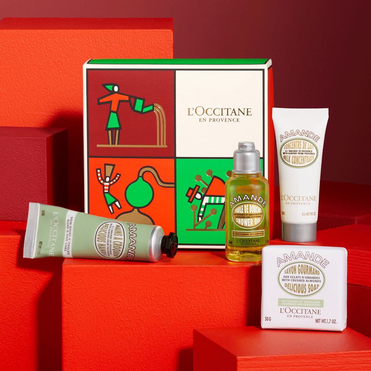 LOCCITANEセット Amazon.com: L'Occitane Set de viaje de almendra : Belleza y