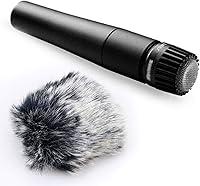 Vista 6 de YOUSHARES Micrófono Funda de espuma peluda para SM57 - Filtro anti-pop personalizado Deadcat Parabrisas anti-viento para micrófono de instrumento