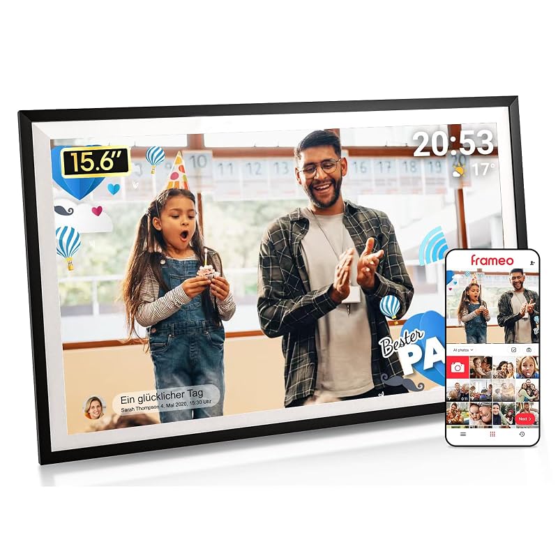 Frameo cornice digitale 15,6″ — idea regalo per genitori lontani