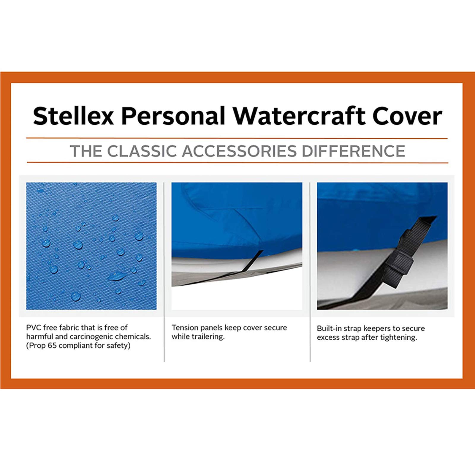 LDIW Housse De Bateau Jet Ski Housse Convient aux Jet Skis 136'' à 145'', 210D Tissu Oxford Imperméable Durable Anti Poussière Résistants Aux UV, Bleu