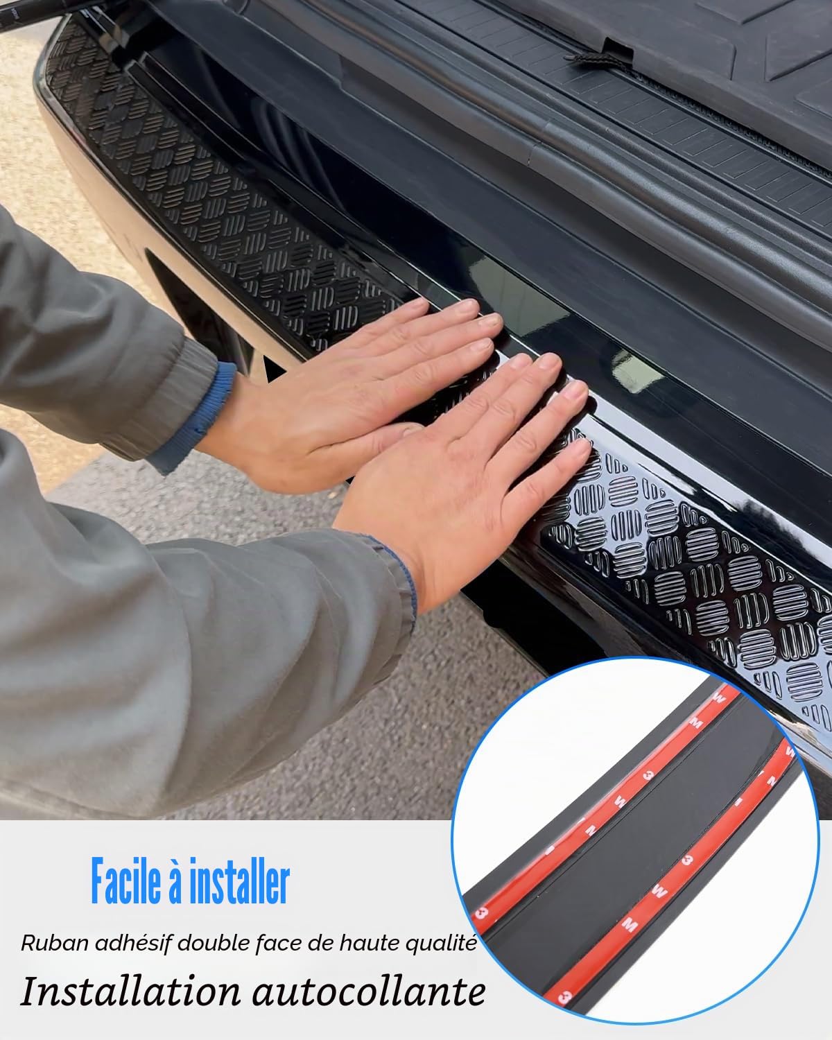 Coque de Protection Anti-Rayures pour Pare-Chocs arrière Compatible avec Land Rover Defender 90 110 130 2020-2025 Accessoires extérieurs