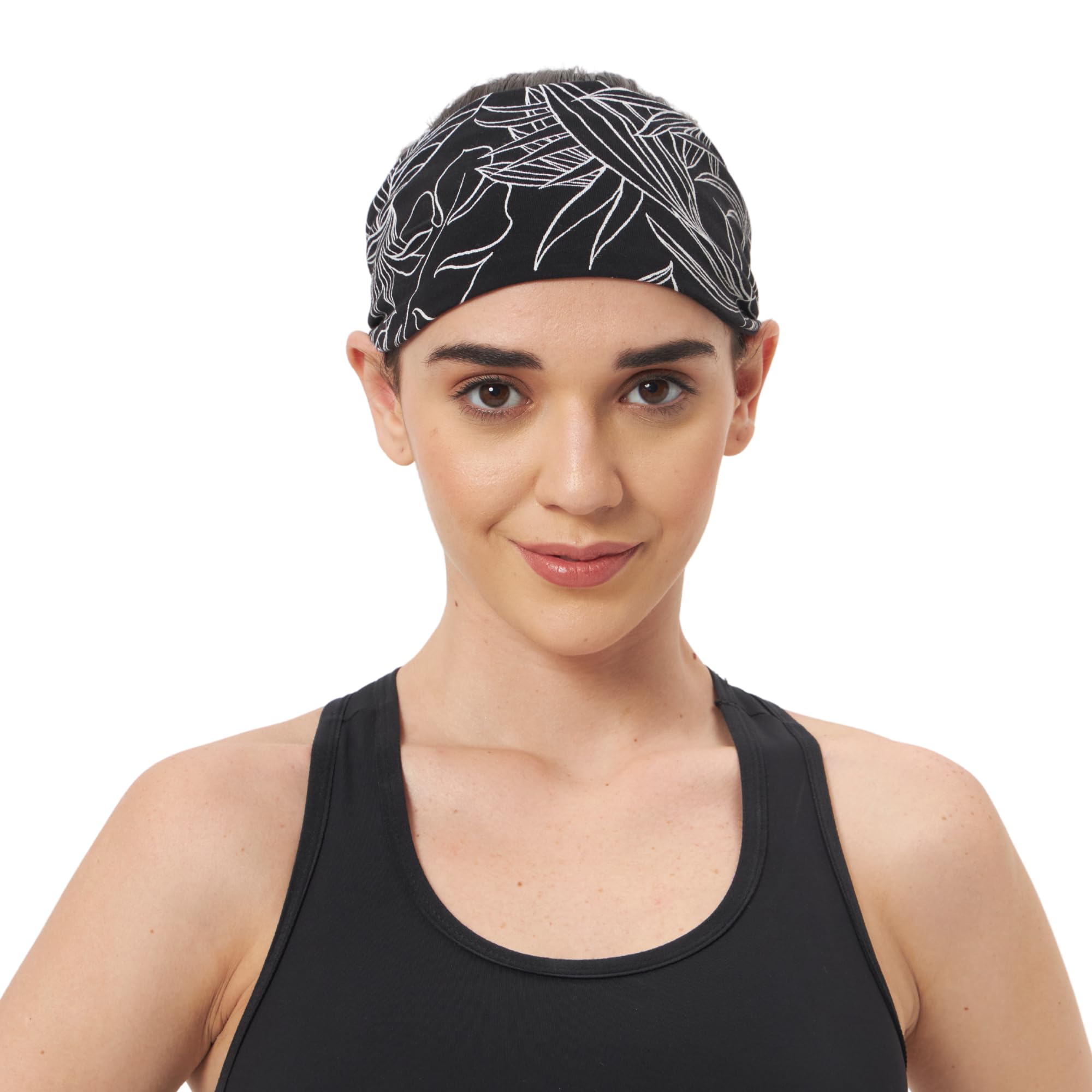The Headscarves Bamboo Viscose Sports Headband – Beautiful Printed Unisex Sweatband for Running, Yoga, Cycling, Gym & Outdoor Use | Soft, Breathable, Eco-Friendly Head Wrap-image-36