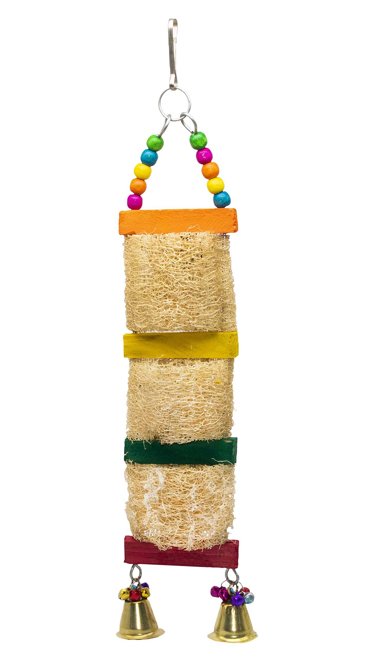 GREENBIRDS Toys Interactive Climbing Mesh Bird Ladder Hanging Colorful Natural Wood Parrot Toys Cage Accessories Climbing Toy Wooden Training Aid for Bird & Parrot (B0BR1FRN27) Amazon Price History, Amazon Price Tracker