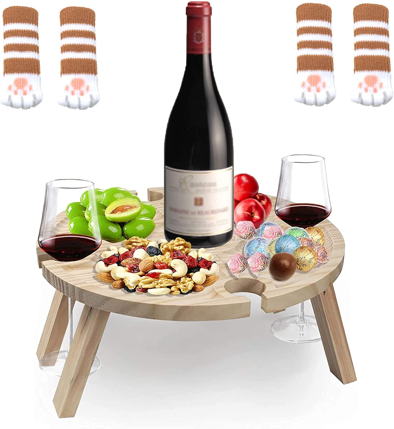 Portable Picnic-Table Folding-Outdoor Wine-Glass - Odorless Folding Picnic Table Smooth Surface, Outdoor Wine Table Foldable, Picnic Tables for Outdoors for Garden Party Camping Beach Outdoor Dinner : Patio, Lawn & Garden