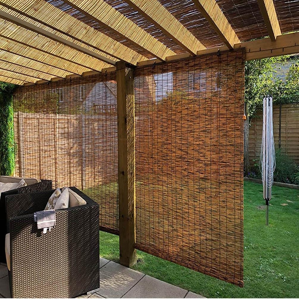 FEIHAS Verduisterende Bamboe Tinten Voor Buitenterras, Bamboe Oprolgordijn Breed 50cm - 165cm, Natuurlijke Bamboe Rolgordijnen Zonnescherm (Size : 70x200cm
