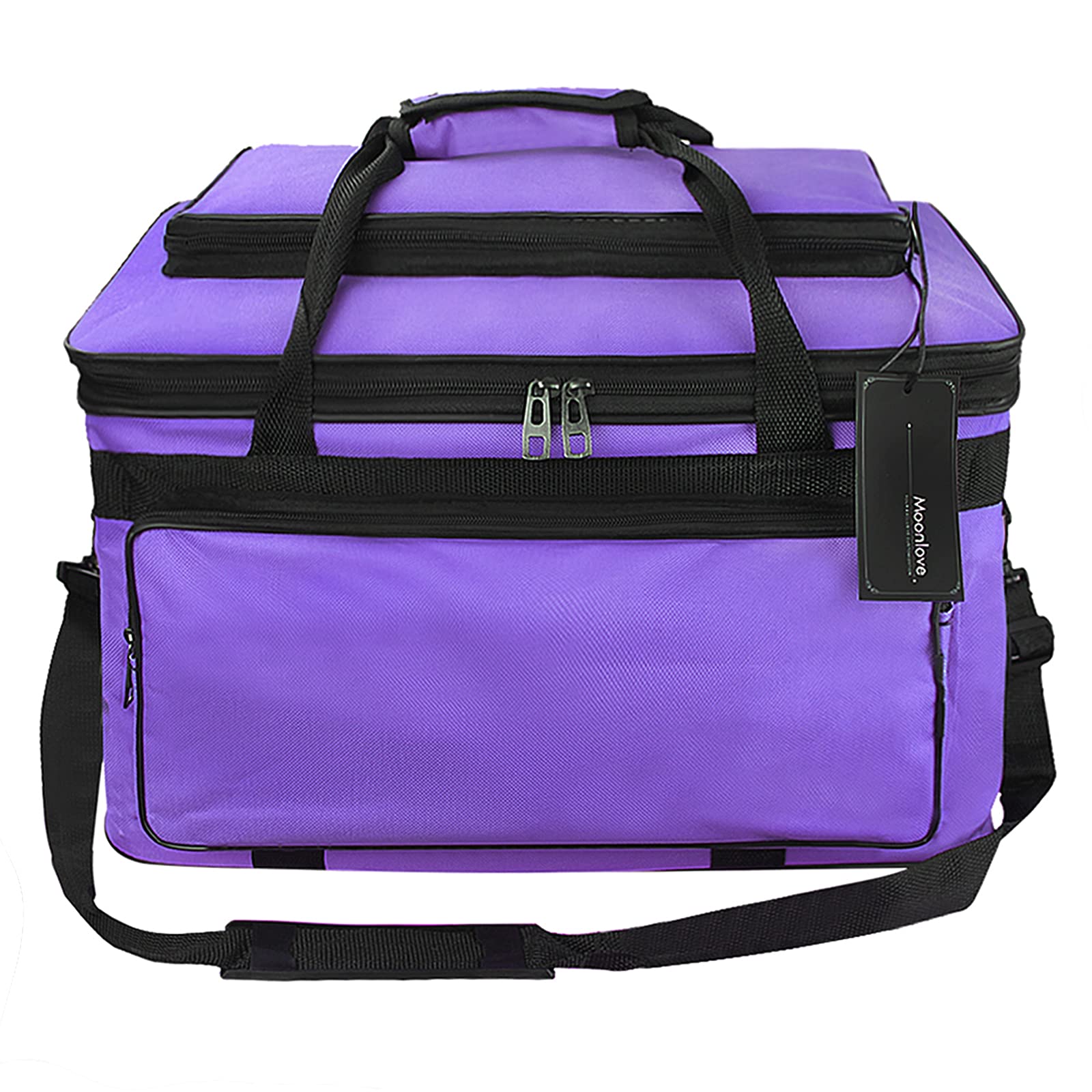 Borsa portaoggetti con cinghie, impermeabile, per lavori artistici, lavori di bricolage, da disegno, borsa portatile da viaggio, per artigianato, cucito, carta, arte, scrivania, tela
