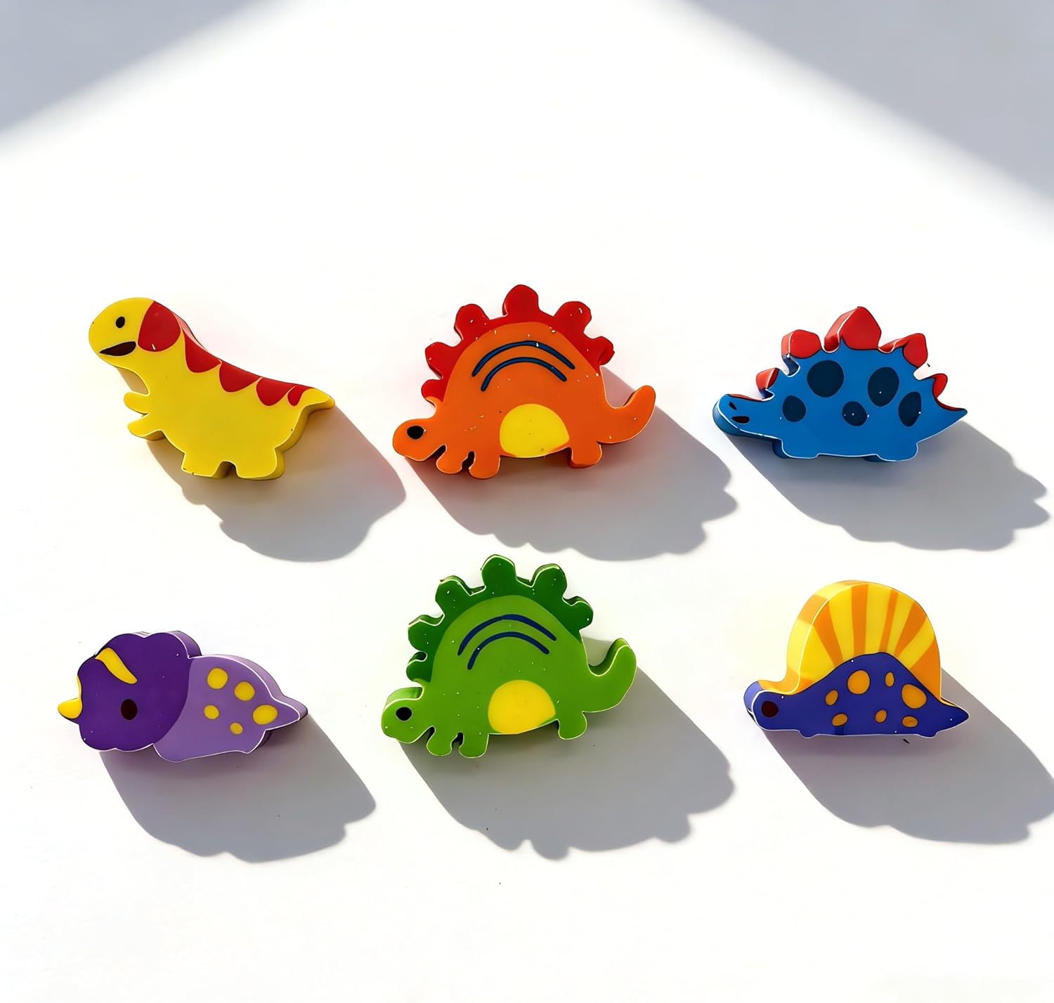 60 Pcs Large Dinosaur Erasers Fun Dinosaur Shaped Desk Pets Erasers for Treasure Box Prizes,Party Favor, Goodie Bag Fillers, Back to School Gifts