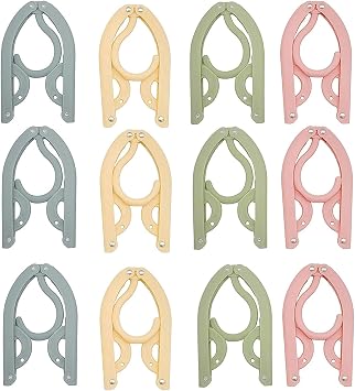 12PCS Travel Hangers Folding Hangers